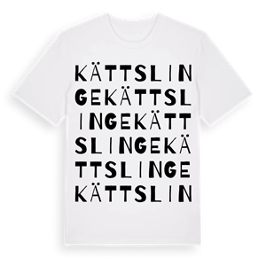Kättslinge ordlek t-shirt – ekologisk bomull t-shirt från Pinshirt