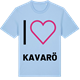 Blue Soul t-shirt med Jag älskar Kavarö t-shirt stort tryck
