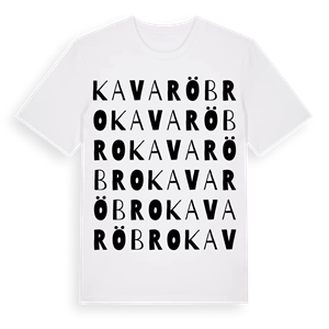 Kavaröbro ordlek t-shirt – ekologisk bomull t-shirt från Pinshirt