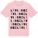 Pink Cotton t-shirt med Kävlinge ordlek t-shirt