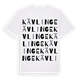White t-shirt med Kävlinge ordlek t-shirt