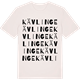 Vintage White t-shirt med Kävlinge ordlek t-shirt