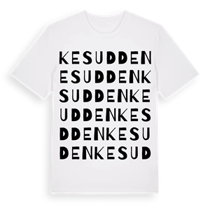 Kesudden ordlek t-shirt – ekologisk bomull t-shirt från Pinshirt