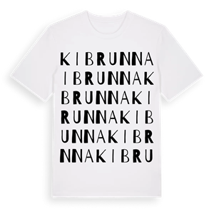 Kibrunna ordlek t-shirt – ekologisk bomull t-shirt från Pinshirt