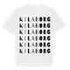 Kilaborg ordlek t-shirt