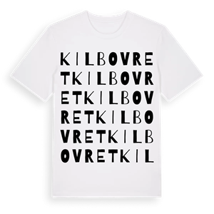 Kilbovret ordlek t-shirt – ekologisk bomull t-shirt från Pinshirt