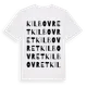 White t-shirt med Kilbovret ordlek t-shirt