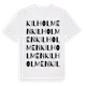 White t-shirt med Kilholmen ordlek t-shirt