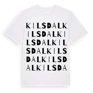 Kilsdal ordlek t-shirt – ekologisk bomull t-shirt från Pinshirt