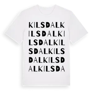Kilsdal ordlek t-shirt – ekologisk bomull t-shirt från Pinshirt