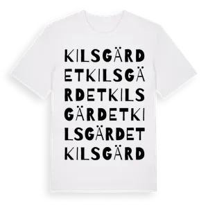 Kilsgärdet ordlek t-shirt – ekologisk bomull t-shirt från Pinshirt