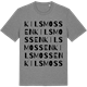 Mid Heather Gray t-shirt med Kilsmossen ordlek t-shirt