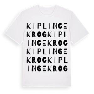 Kiplingekrog ordlek t-shirt – ekologisk bomull t-shirt från Pinshirt