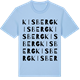 Blue Soul t-shirt med Kisberg ordlek t-shirt