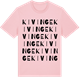 Pink Cotton t-shirt med Kivinge ordlek t-shirt