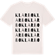 Vintage White t-shirt med Klarbo ordlek t-shirt