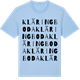 Blue Soul t-shirt med Kläringboda ordlek t-shirt