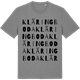 Mid Heather Gray t-shirt med Kläringboda ordlek t-shirt