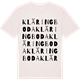 Vintage White t-shirt med Kläringboda ordlek t-shirt
