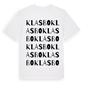 Klasbo ordlek t-shirt – ekologisk bomull t-shirt från Pinshirt
