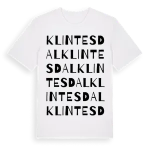 Klintesdal ordlek t-shirt – ekologisk bomull t-shirt från Pinshirt