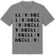 Mid Heather Gray t-shirt med Klivinge ordlek t-shirt