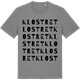 Mid Heather Gray t-shirt med Klostret ordlek t-shirt