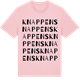 Pink Cotton t-shirt med Knappens ordlek t-shirt