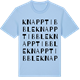 Blue Soul t-shirt med Knapptibble ordlek t-shirt