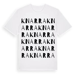 Knarra ordlek t-shirt – ekologisk bomull t-shirt från Pinshirt