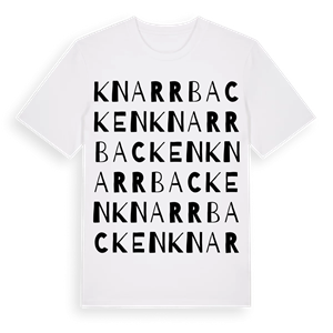 Knarrbacken ordlek t-shirt – ekologisk bomull t-shirt från Pinshirt