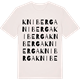 Vintage White t-shirt med Kniberga ordlek t-shirt