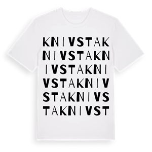 Knivsta ordlek t-shirt – ekologisk bomull t-shirt från Pinshirt