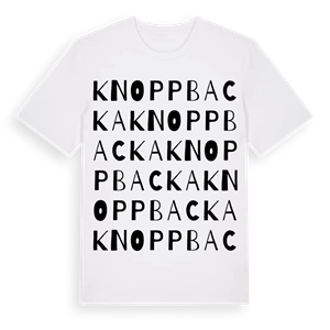 Knoppbacka ordlek t-shirt – ekologisk bomull t-shirt från Pinshirt