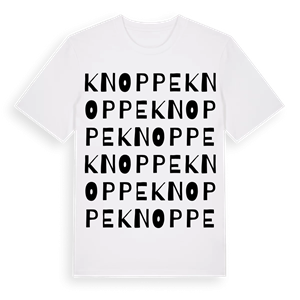 Knoppe ordlek t-shirt – ekologisk bomull t-shirt från Pinshirt