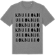 Mid Heather Gray t-shirt med Knubbo ordlek t-shirt