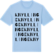 Blue Soul t-shirt med Knyllinge ordlek t-shirt
