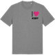 Mid Heather Gray t-shirt med Jag älskar Koby t-shirt litet tryck