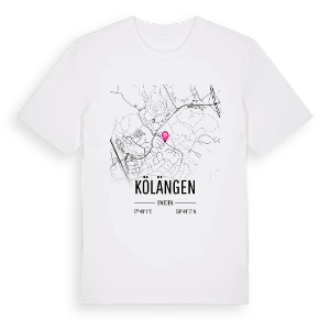Kölängen karta t-shirt – ekologisk bomull t-shirt från Pinshirt