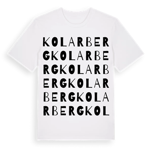 Kolarberg ordlek t-shirt – ekologisk bomull t-shirt från Pinshirt