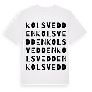 Kolsvedden ordlek t-shirt – ekologisk bomull t-shirt från Pinshirt