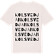 Vintage White t-shirt med Kolsvedjan ordlek t-shirt