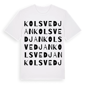 Kolsvedjan ordlek t-shirt – ekologisk bomull t-shirt från Pinshirt