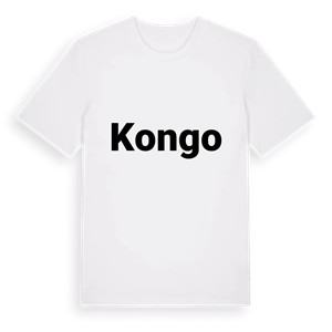Kongo fetstil t-shirt – ekologisk bomull t-shirt från Pinshirt