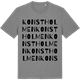Mid Heather Gray t-shirt med Konstholmen ordlek t-shirt