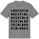 Mid Heather Gray t-shirt med Kornsved ordlek t-shirt