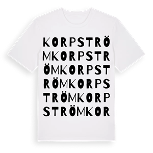 Korpström ordlek t-shirt – ekologisk bomull t-shirt från Pinshirt