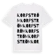 White t-shirt med Korpström ordlek t-shirt