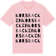 Pink Cotton t-shirt med Korsbacken ordlek t-shirt