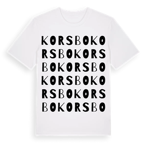 Korsbo ordlek t-shirt – ekologisk bomull t-shirt från Pinshirt